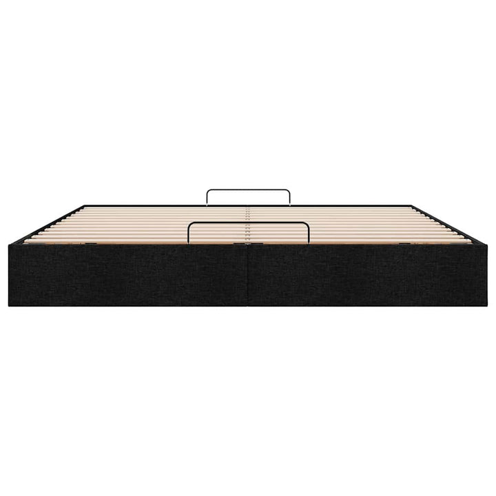 osmannisk sengeramme uden madras 200x200 cm stof sort