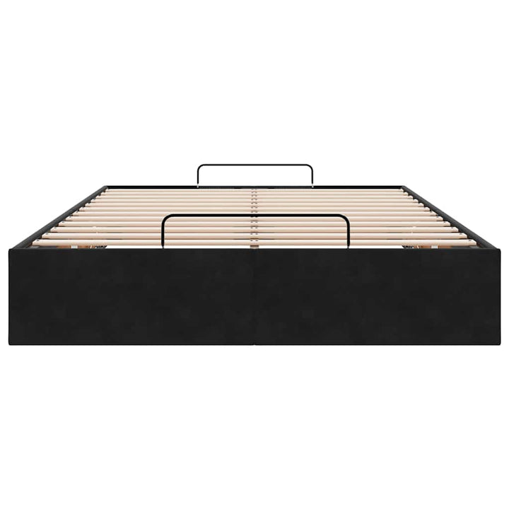 osmannisk sengeramme uden madras 120x200 cm fløjl sort