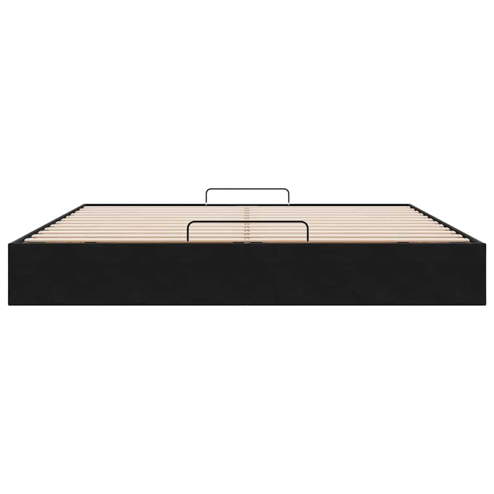 osmannisk sengeramme uden madras 200x200 cm fløjl sort