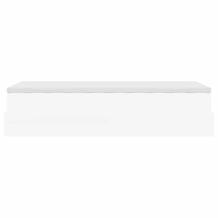 osmannisk sengeramme med madras 80x200 cm kunstlæder hvid