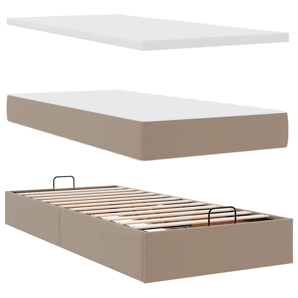osmannisk sengeramme med madras 80x200 cm kunstlæder