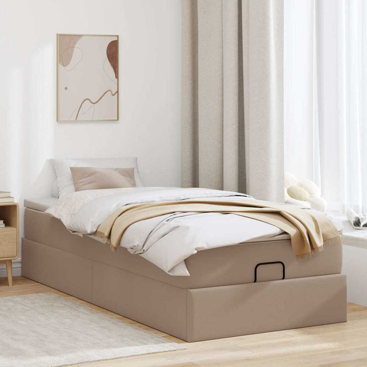 osmannisk sengeramme med madras 90x190 cm kunstlæder