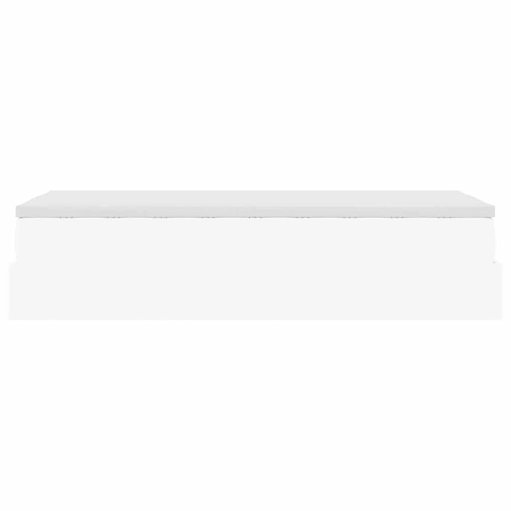 osmannisk sengeramme med madras 90x200 cm kunstlæder hvid