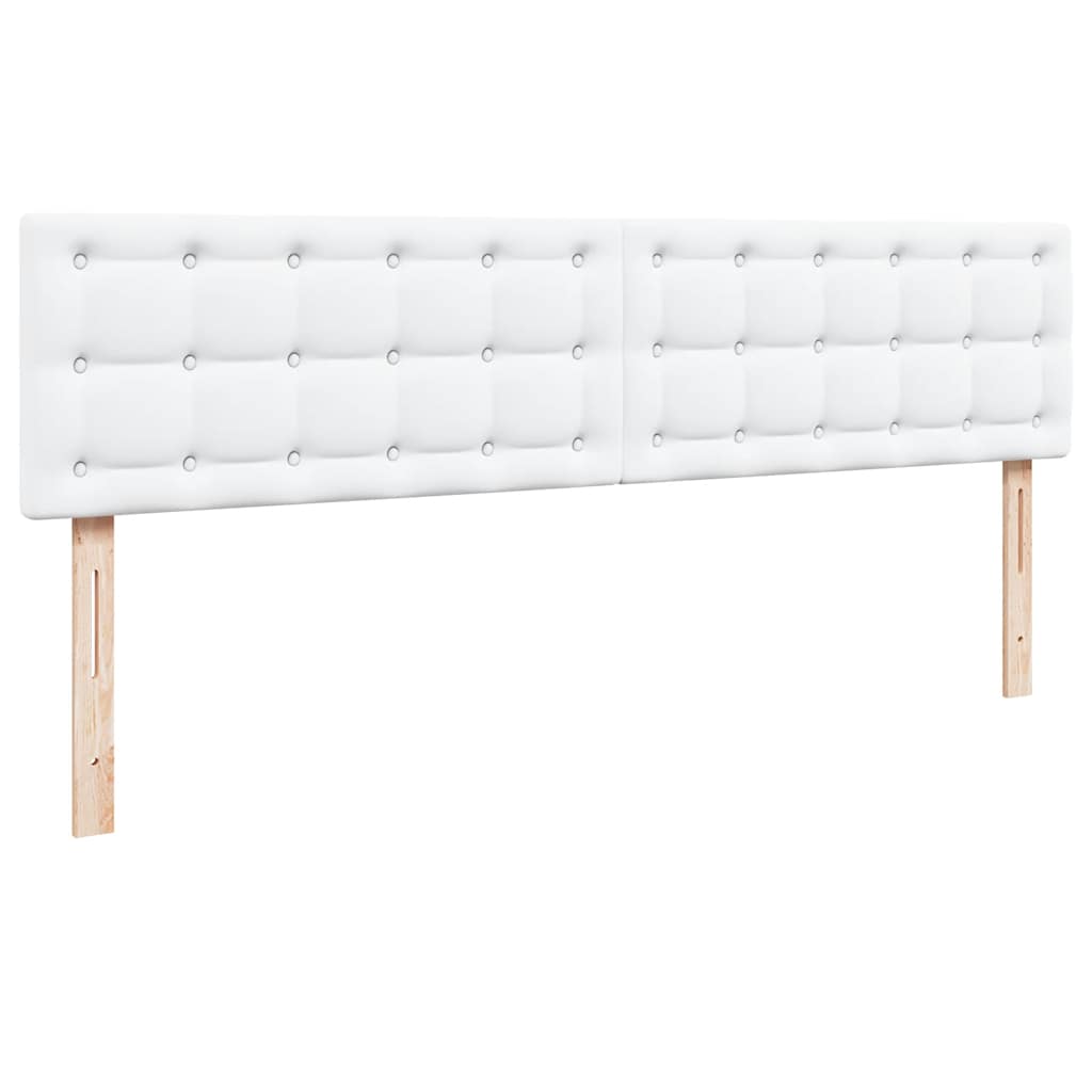 osmannisk sengeramme med madras 160x200 cm kunstlæder hvid