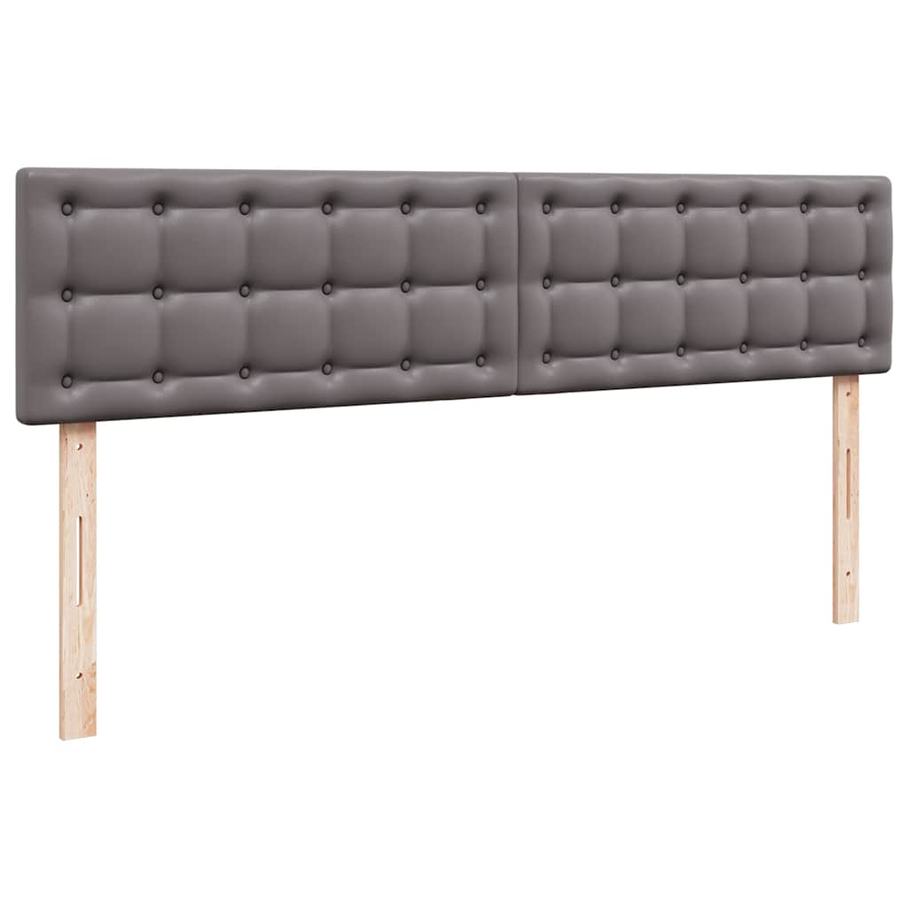 osmannisk sengeramme med madras 180x200 cm kunstlæder grå