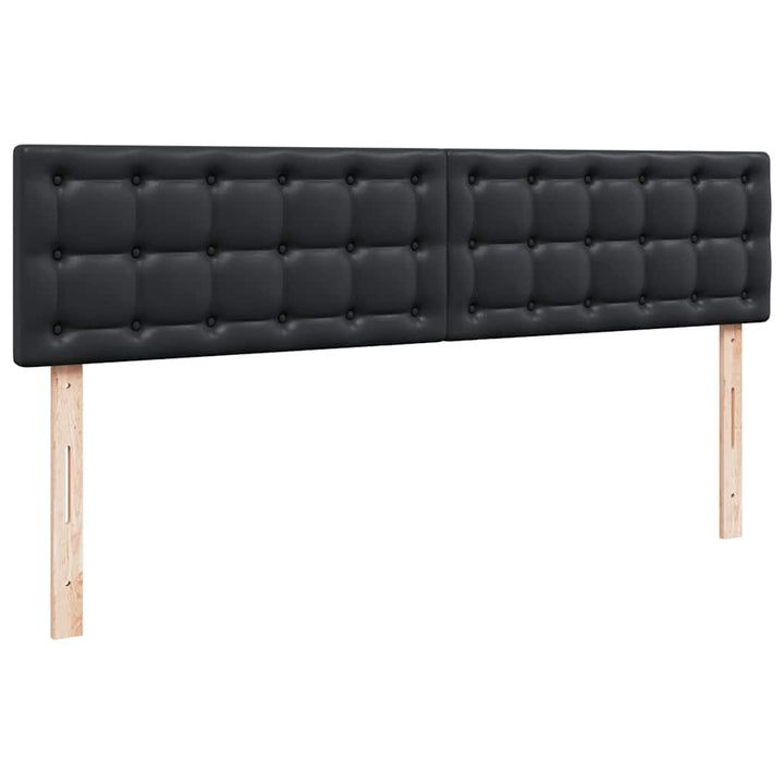 osmannisk sengeramme med madrasser 200x200 cm kunstlæder sort