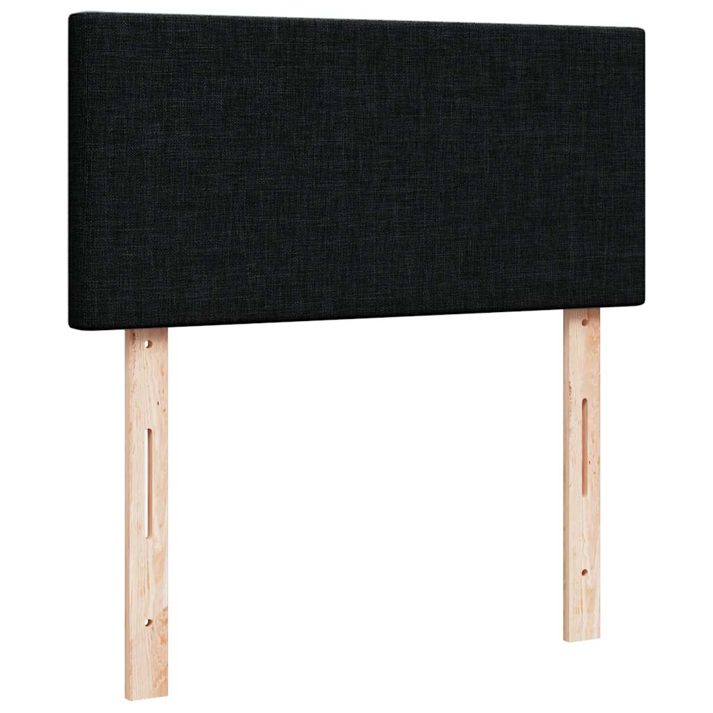 ottoman seng med madras 100x200 cm stof sort