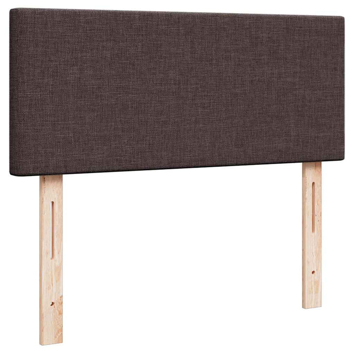 osmannisk sengeramme med madras 120x190 cm stof mørkebrun