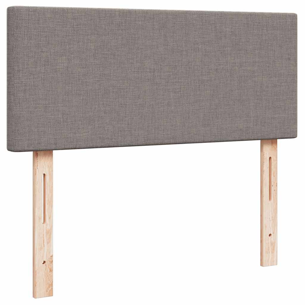 osmannisk sengeramme med madras 120x190 cm stof gråbrun