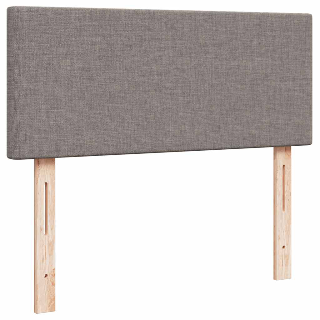 osmannisk sengeramme med madras 120x200 cm stof gråbrun