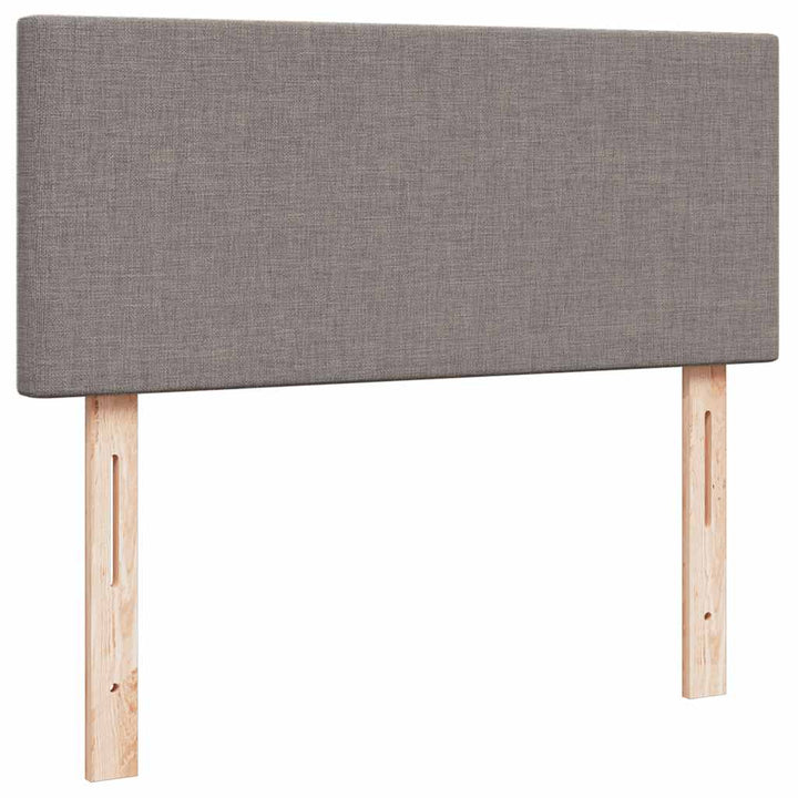 osmannisk sengeramme med madras 120x200 cm stof gråbrun