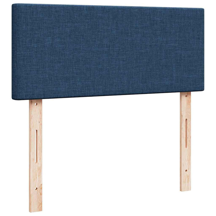 ottoman seng med madras 120x200 cm stof blå