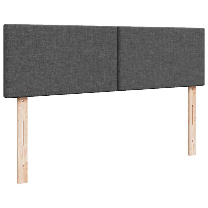 ottoman seng med madras 140x190 cm stof mørkegrå