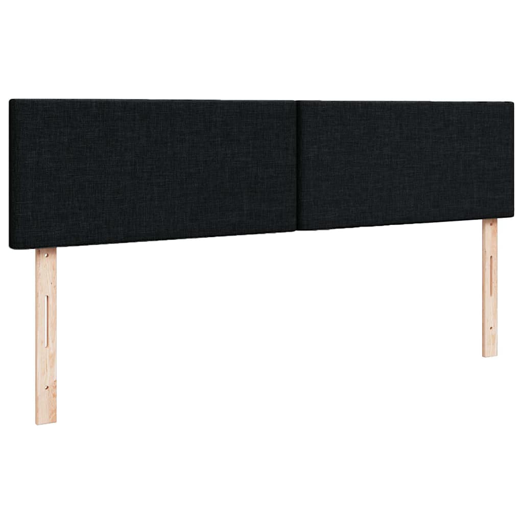ottoman seng med madras 140x200 cm stof sort