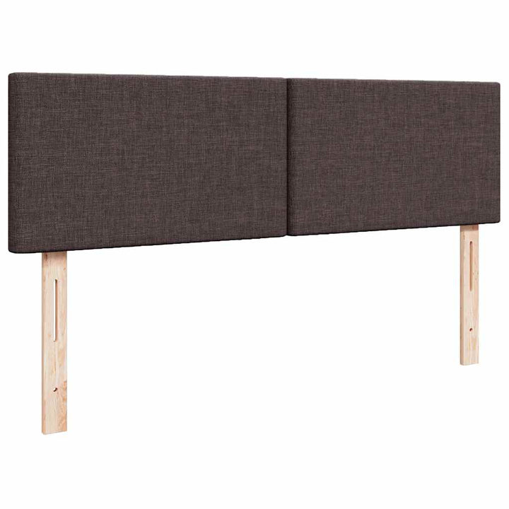 osmannisk sengeramme med madras 140x200 cm stof mørkebrun