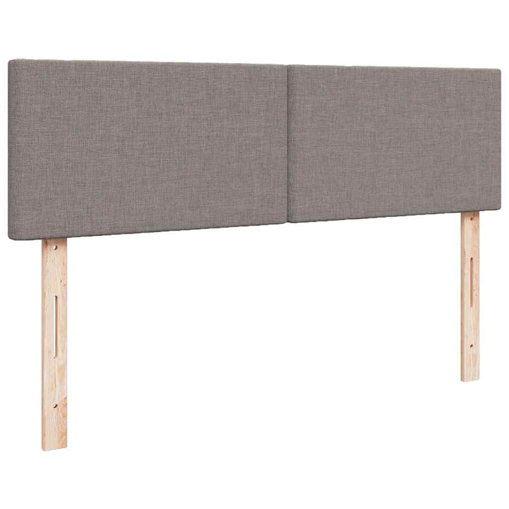 ottoman seng med madras 140x200 cm stof gråbrun