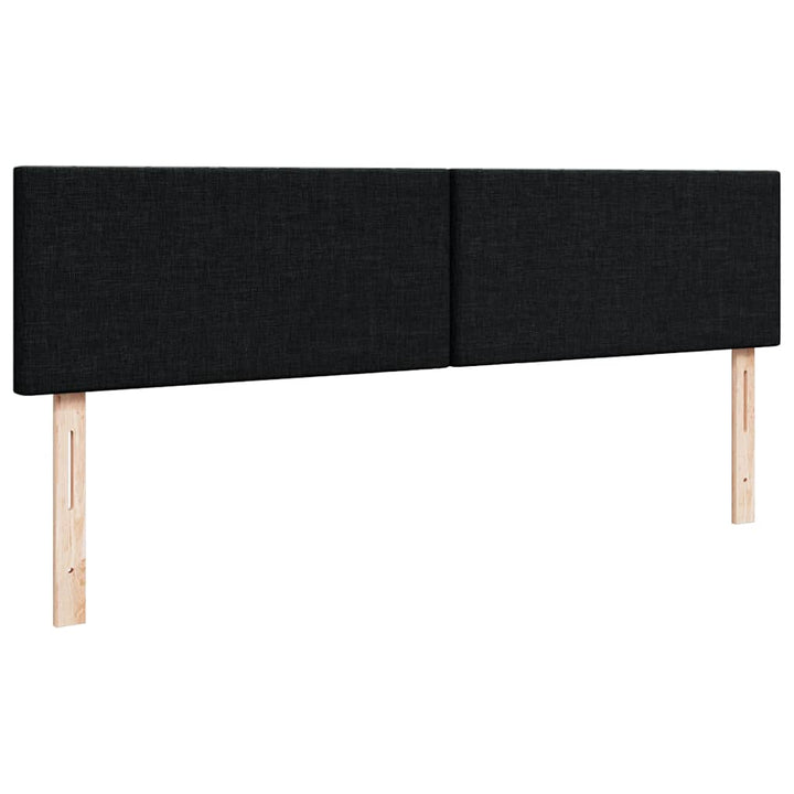 osmannisk sengeramme med madras 160x200 cm stof sort