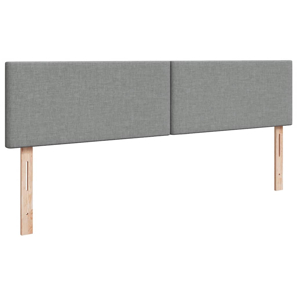 osmannisk sengeramme med madras 200x200 cm stof lysegrå