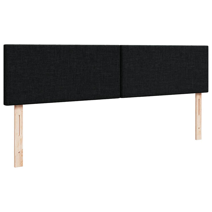 osmannisk sengeramme med madras 200x200 cm stof sort