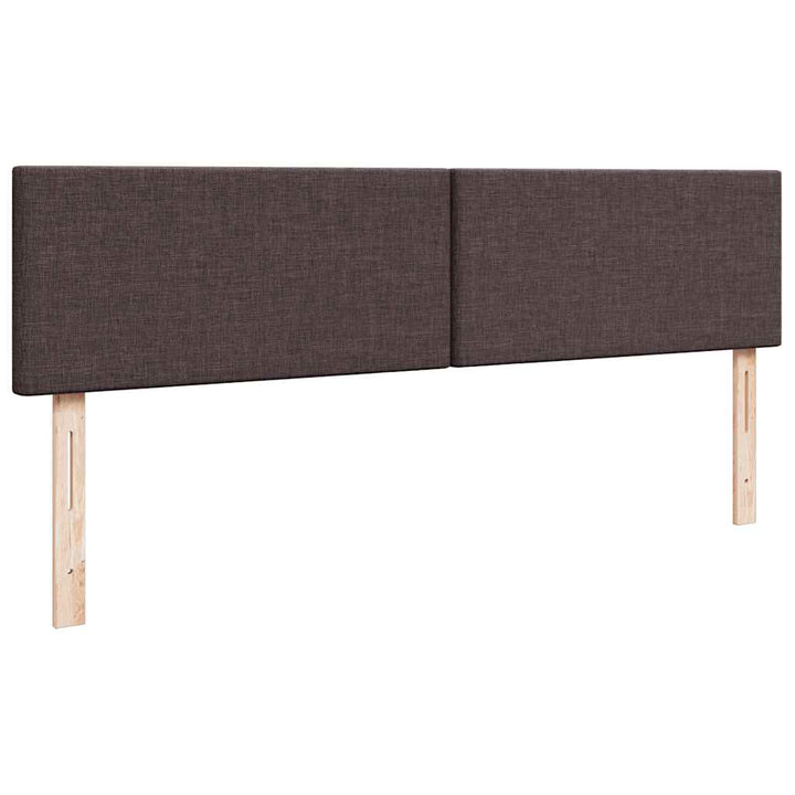 osmannisk sengeramme med madras 200x200 cm stof mørkebrun