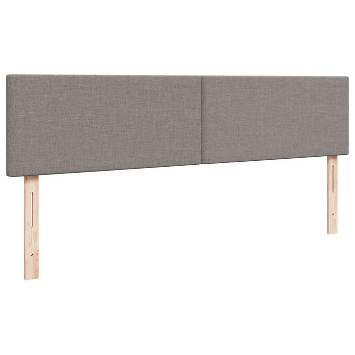 osmannisk sengeramme med madras 200x200 cm stof gråbrun