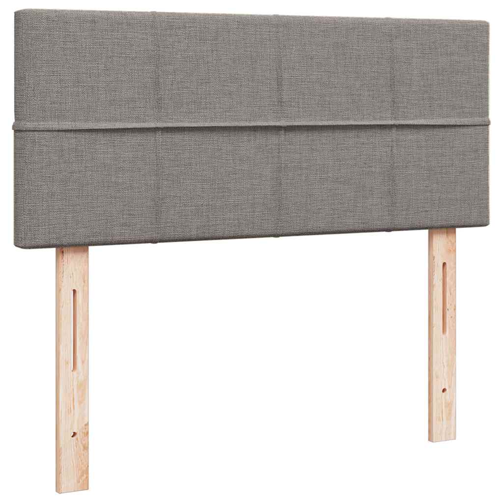 osmannisk sengeramme med madras 120x190 cm stof gråbrun