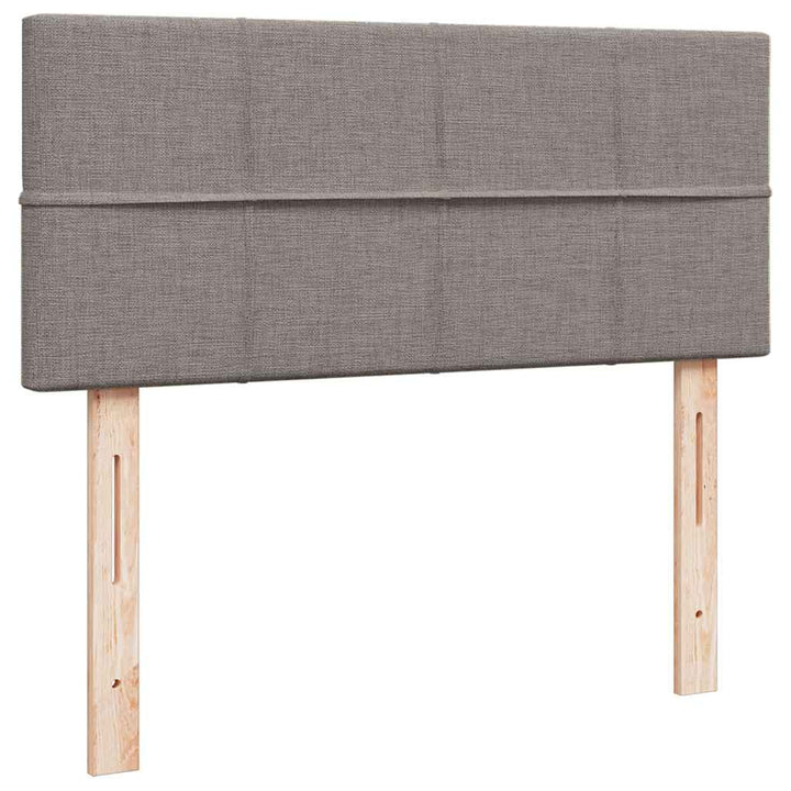 osmannisk sengeramme med madras 120x200 cm stof gråbrun