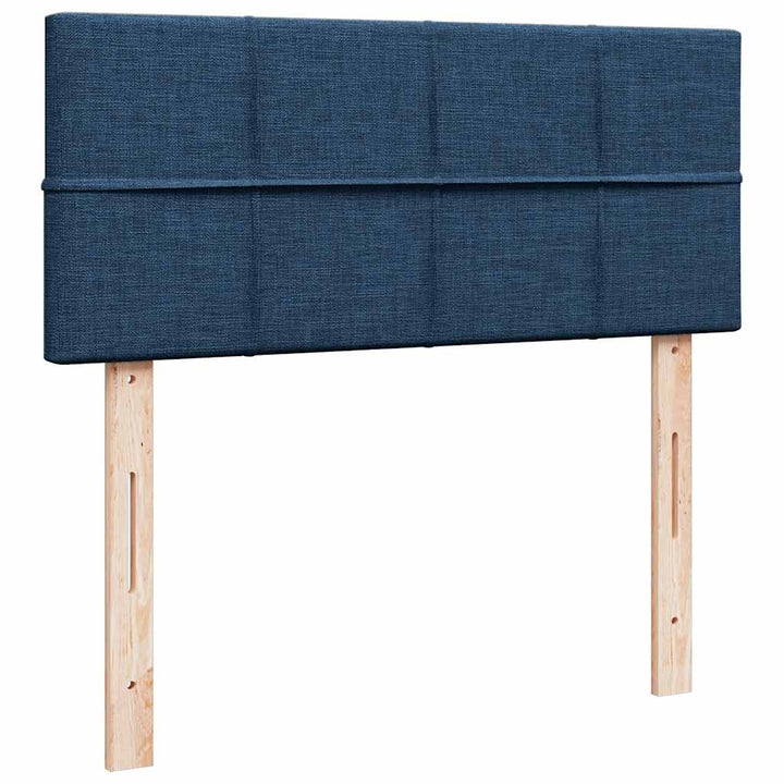 ottoman seng med madras 120x200 cm stof blå