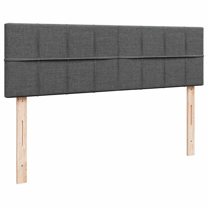 ottoman seng med madras 140x190 cm stof mørkegrå