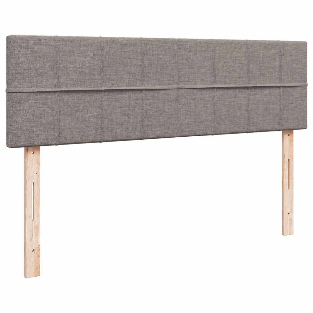 ottoman seng med madras 140x190 cm stof gråbrun