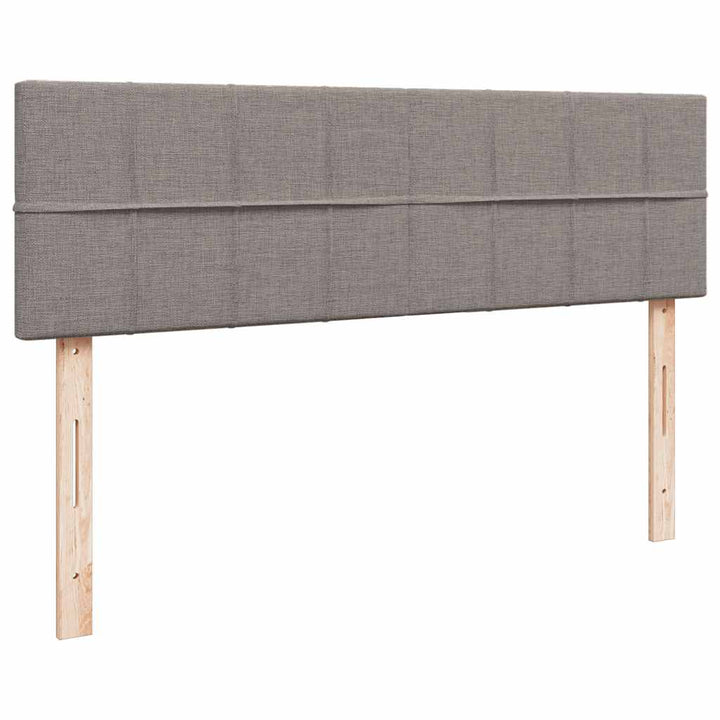 ottoman seng med madras 140x190 cm stof gråbrun