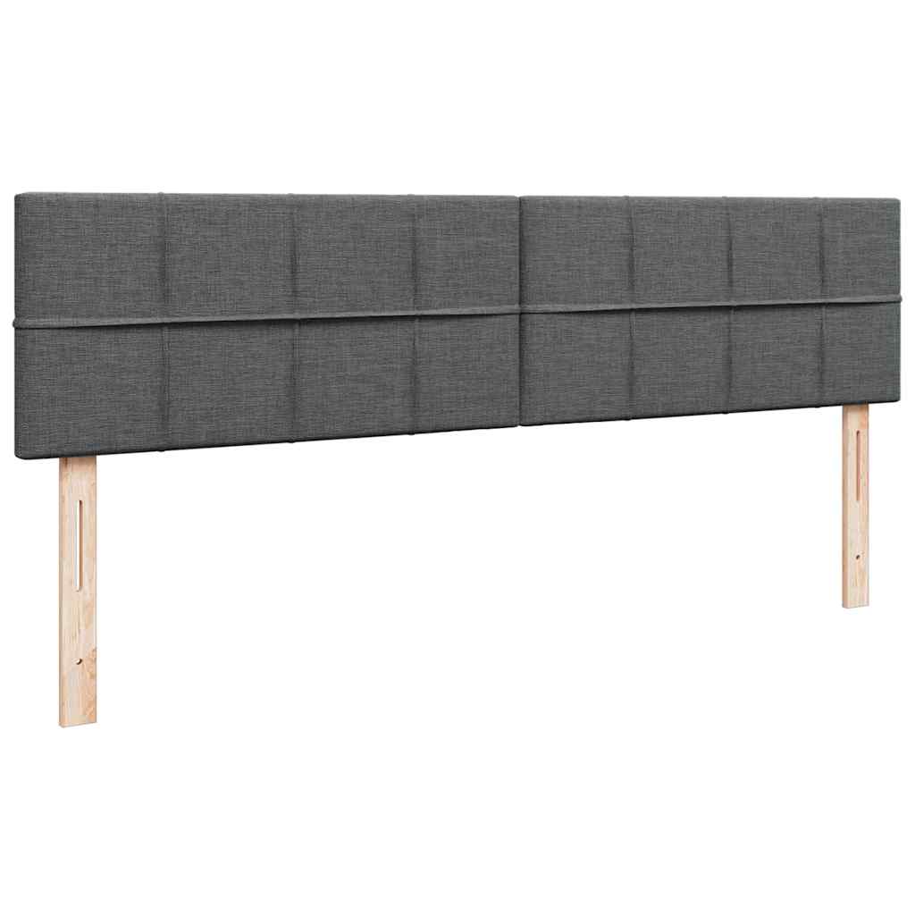 osmannisk sengeramme med madras 180x200 cm stof mørkegrå