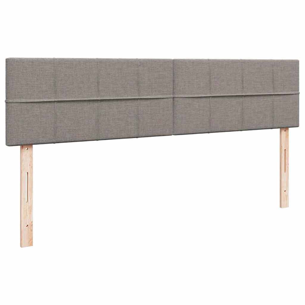 osmannisk sengeramme med madras 180x200 cm stof gråbrun