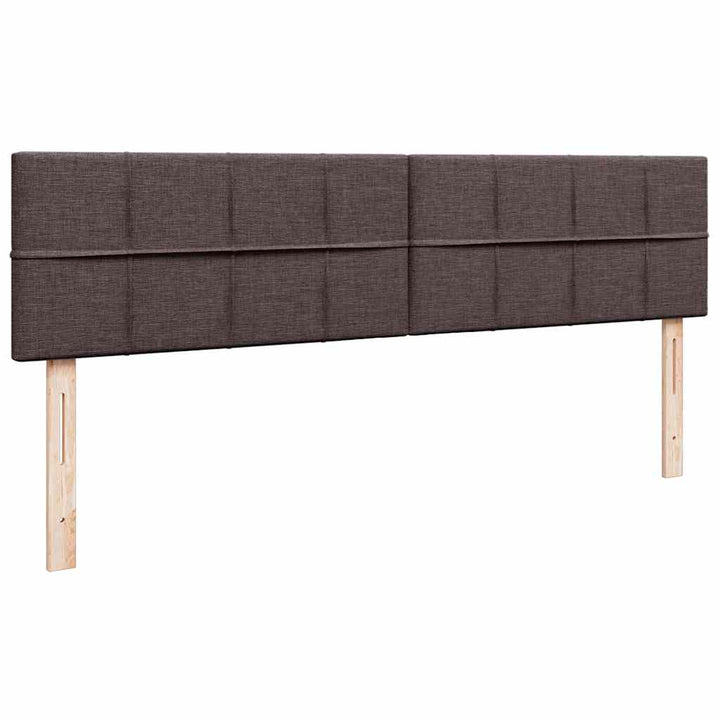 osmannisk sengeramme med madras 200x200 cm stof mørkebrun