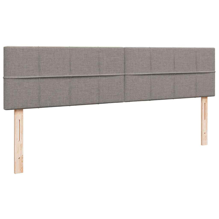 osmannisk sengeramme med madras 200x200 cm stof gråbrun