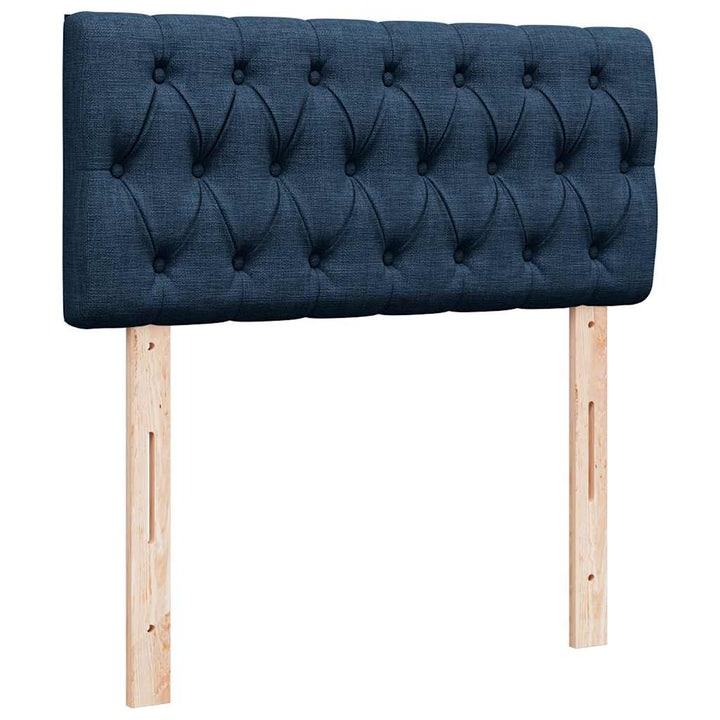 ottoman seng med madras 100x200 cm stof blå