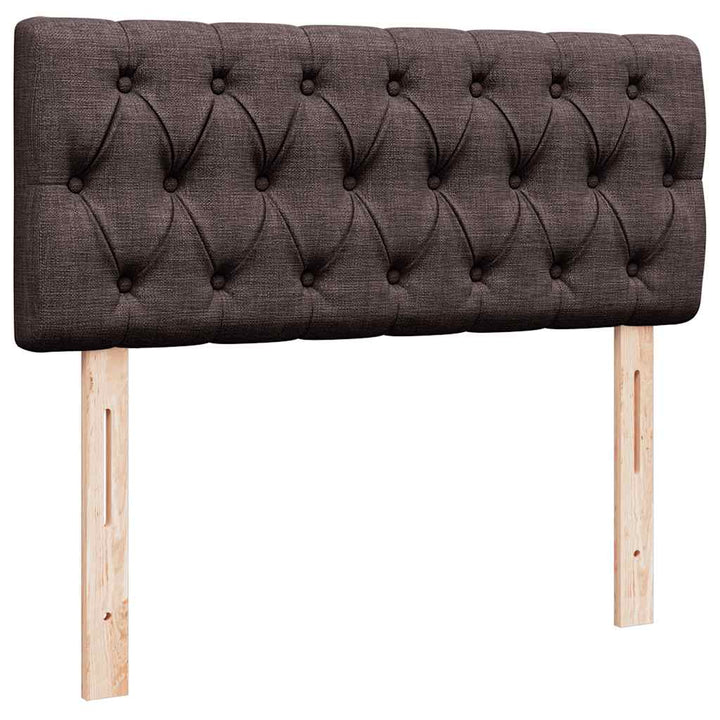 osmannisk sengeramme med madras 120x190 cm stof mørkebrun