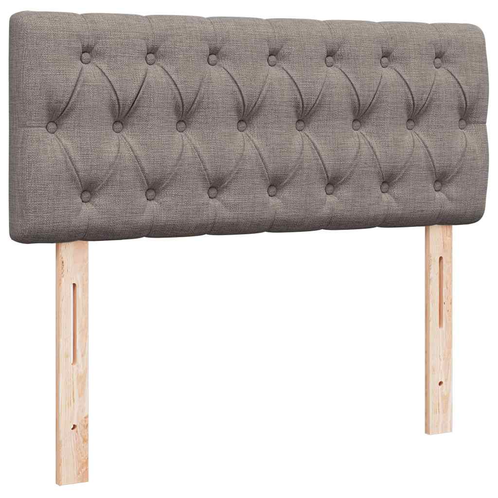 osmannisk sengeramme med madras 120x190 cm stof gråbrun