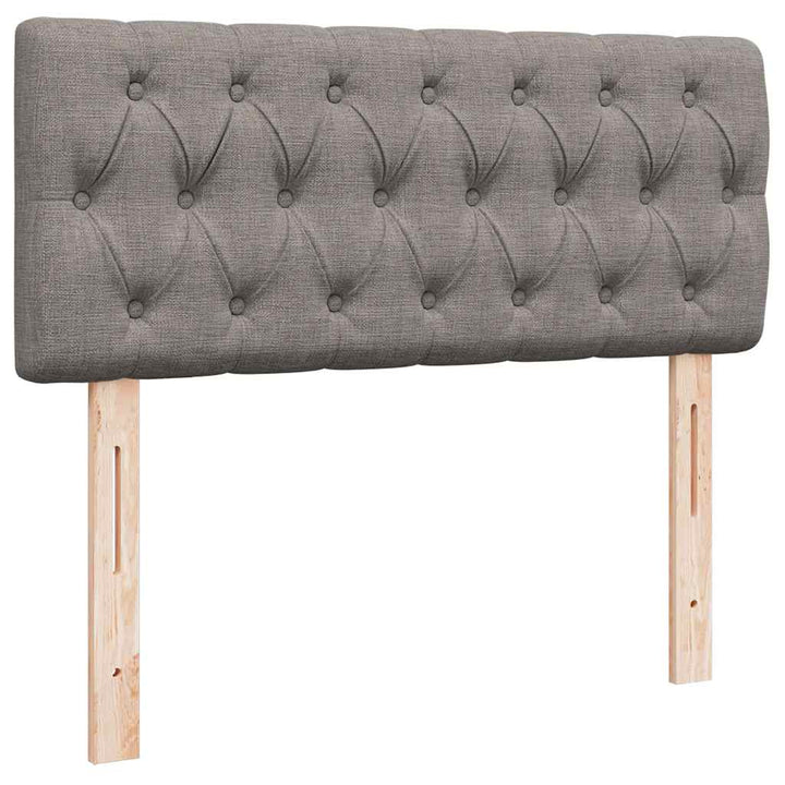 osmannisk sengeramme med madras 120x200 cm stof gråbrun