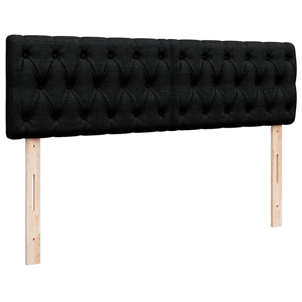 ottoman seng med madras 140x190 cm stof sort