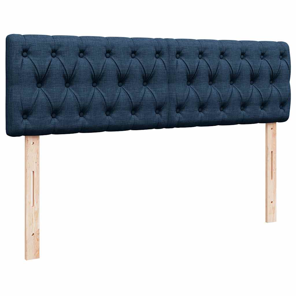 ottoman seng med madras 140x190 cm stof blå