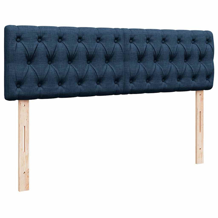 ottoman seng med madras 140x190 cm stof blå