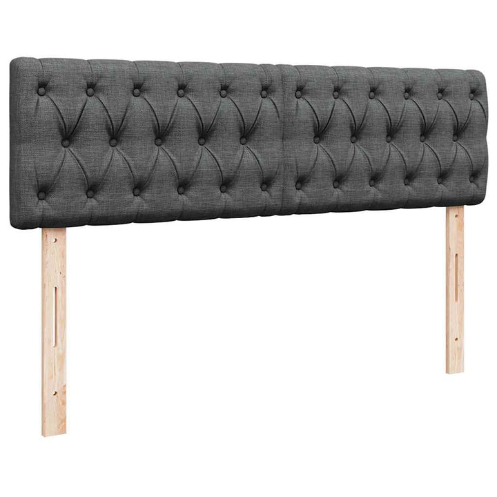 ottoman seng med madras 140x200 cm stof mørkegrå