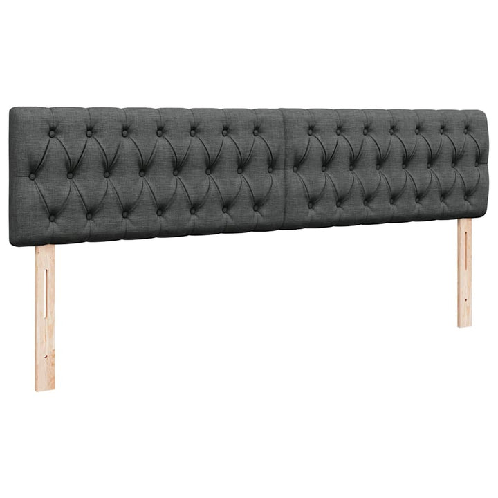 osmannisk sengeramme med madras 200x200 cm stof mørkegrå