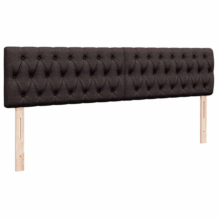 osmannisk sengeramme med madras 200x200 cm stof mørkebrun