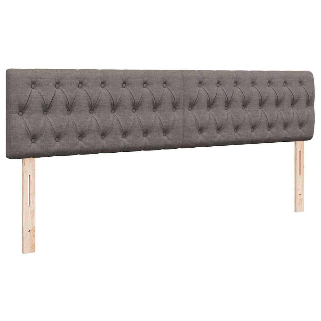 osmannisk sengeramme med madras 200x200 cm stof gråbrun
