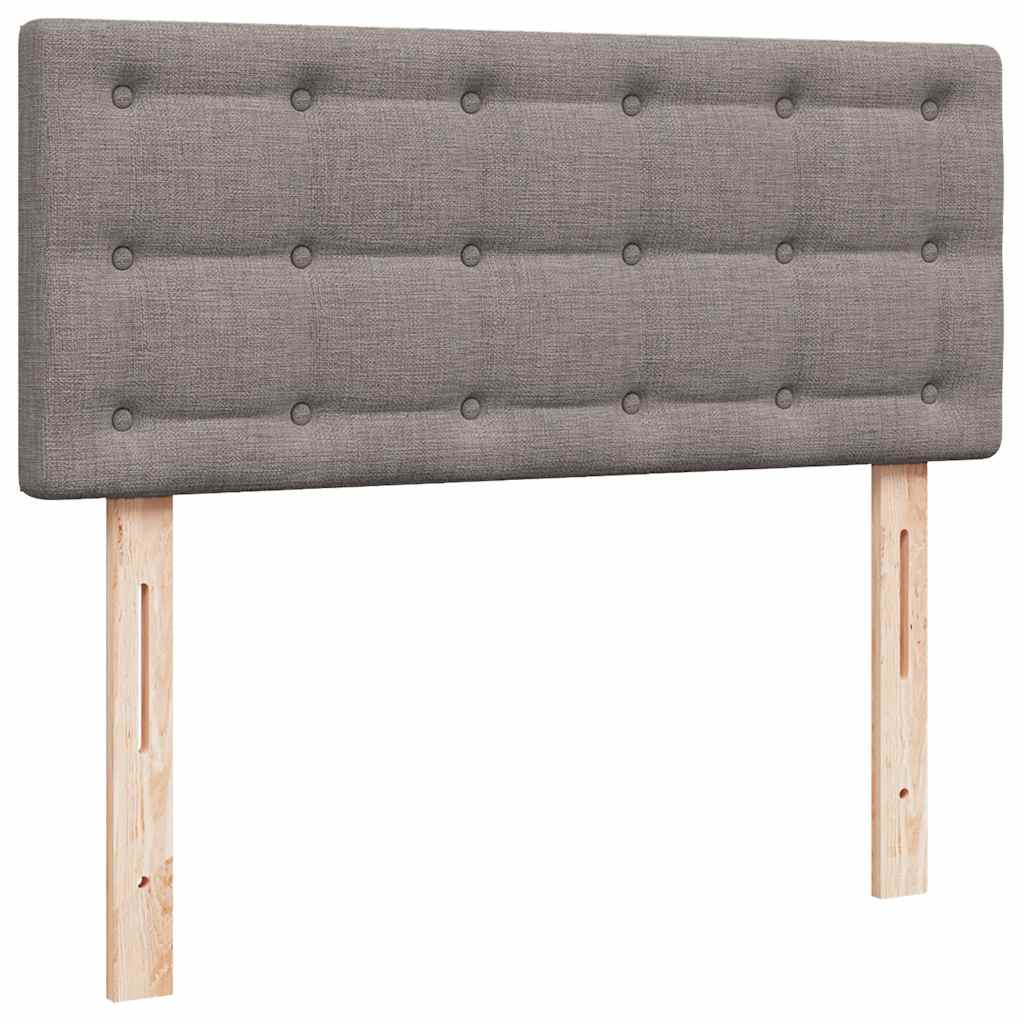 osmannisk sengeramme med madras 120x190 cm stof gråbrun