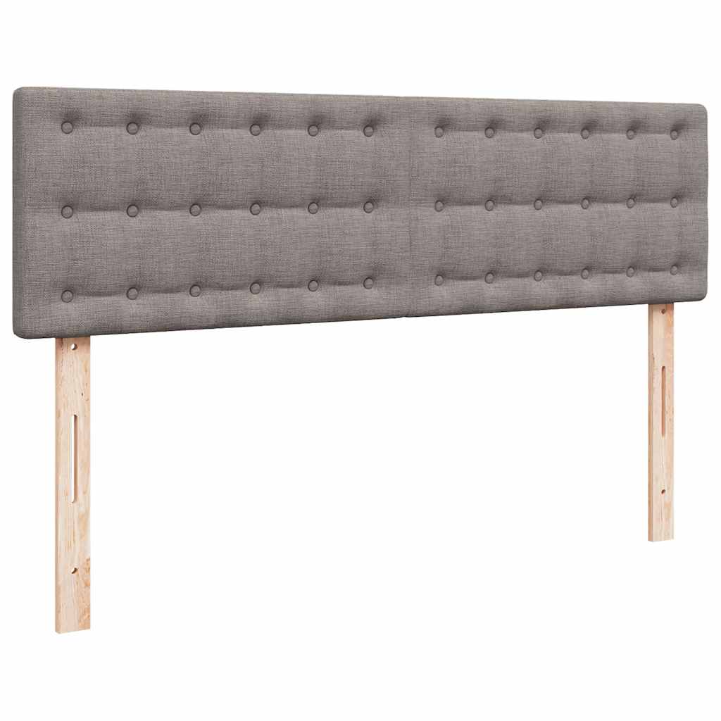 ottoman seng med madras 140x190 cm stof gråbrun