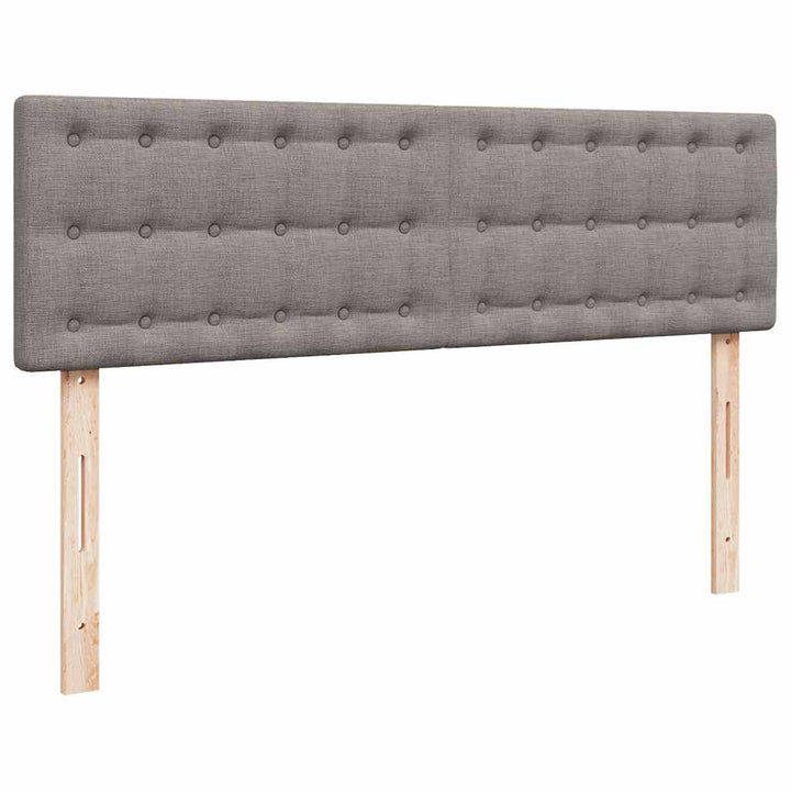 ottoman seng med madras 140x190 cm stof gråbrun