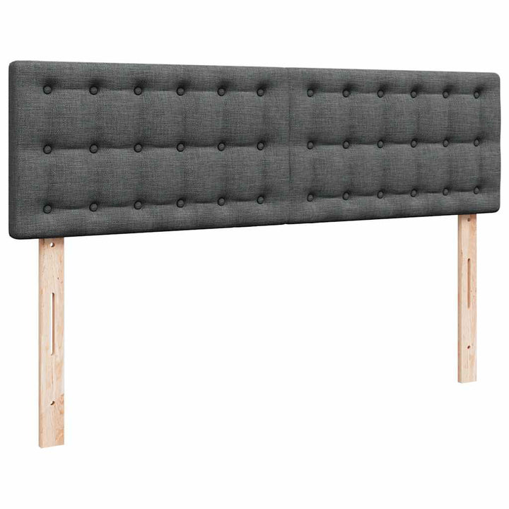 ottoman seng med madras 140x200 cm stof mørkegrå